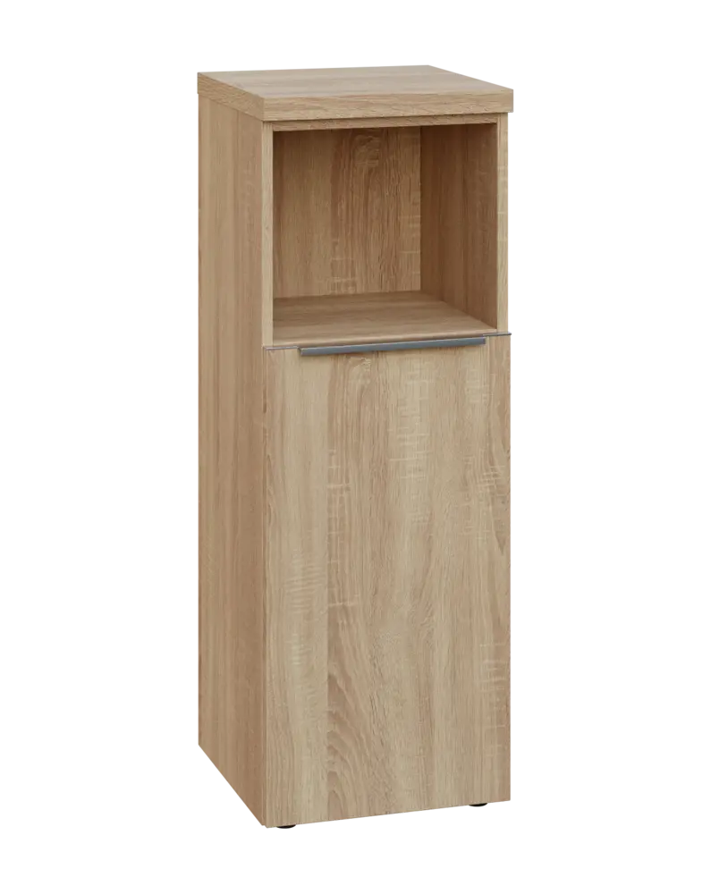 SIN 3 - 4DN kancelářská skříň, 1-dveřová/nika, pravá, 1120x400x400, dub bardolino